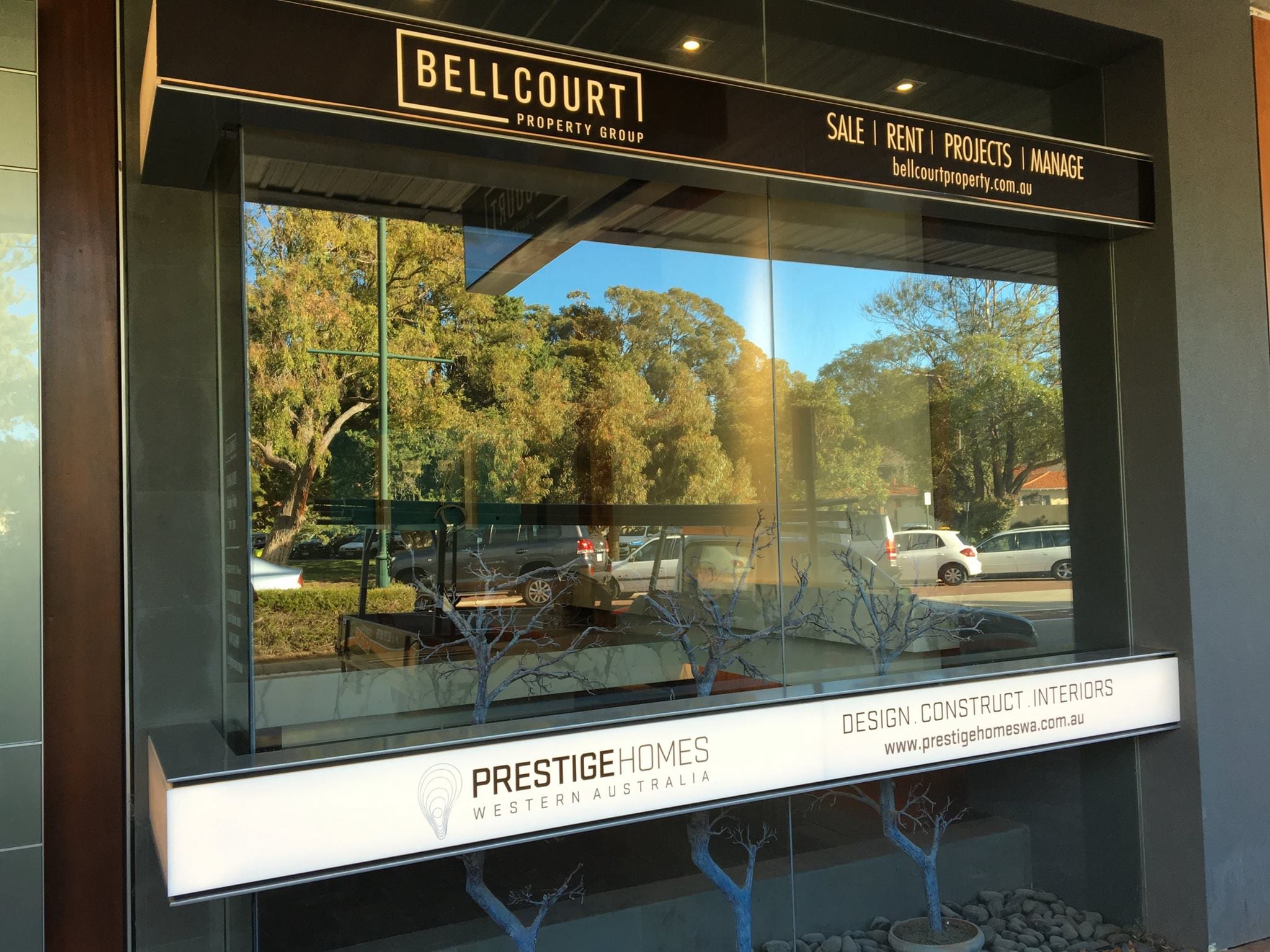 Shop front signs in Bayswater